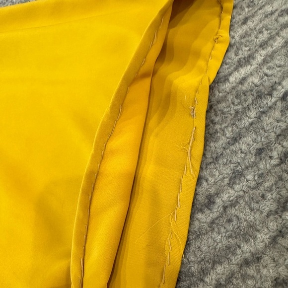 ANTONIO MELANI Gold Wide Leg Romper with Sash/Tie - Picture 8 of 8